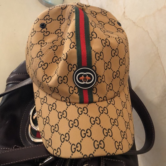 NWOT Logo (Beige) G baseball cap with house brand Bee - Picture 13 of 16